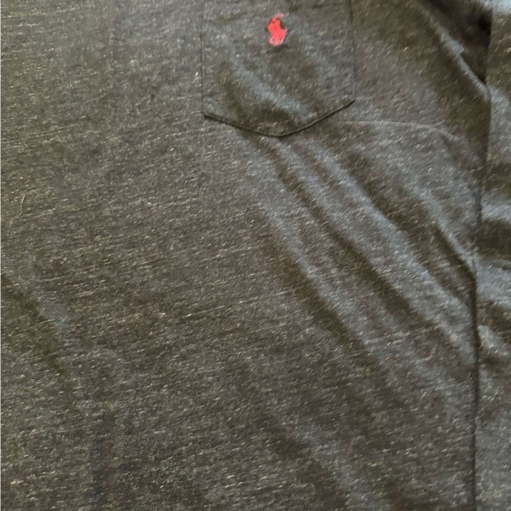 Ralph Lauren Polo Long Sleeve Pocket T Shirt US XL Charcoal Gray - Picture 2 of 5